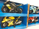 Legetøjsmotorcykelsæt i ass. farver - 12 cm - 6 stk. - Billede 1