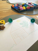 Tegneleg - Sansefarvesæt med 33 dele - Primomo - Fra 3 år. - Billede 1