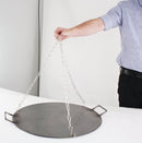 Pande med håndtag inkl. kæder, flad, Ø: 60 cm - Billede 1