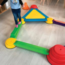 Gonge Build-N-Balance Balancetopsæt med Vippe Planke - H:10 cm. - Billede 1