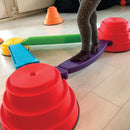 Gonge Build-N-Balance Balancetopsæt med Wobble Planke - H:10 cm. - Billede 1