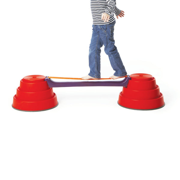Gonge Build-N-Balance Balancetopsæt med Slack Line - H:24 cm. - Billede 1