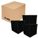 6 x Kurve i Plastflet - Sort -  L35 x B33 x H33 cm. - Billede 1