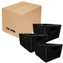 12 x Kurve i Plastflet - Sort -  L29,5 x B24,5 x H16 cm. - Billede 1
