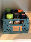 10 stk. Day foldbare opbevaringskasser - Tapestry Blue - Small - Billede 1