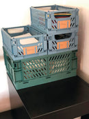 10 stk. Day foldbare opbevaringskasser - Tapestry Blue - Small - Billede 1