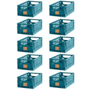 10 stk. Day foldbare opbevaringskasser - Tapestry Blue - Small - Billede 1