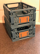 10 stk. Day foldbare opbevaringskasser - Tapestry Blue - Small - Billede 1