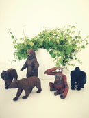 Legetæppe med wildlife-tema og 20 vilde dyr - 100x150 cm. - Billede 1