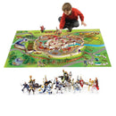 Legetæppe med middelalder-tema og 19 ridderfigurer - 100x150 cm. - Billede 1