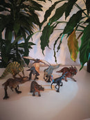 Legetæppe med dino-tema og 8 dinosaurer - 100x150 cm. - Billede 1