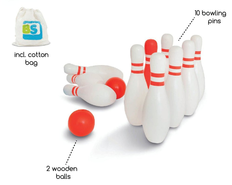 Legetæppe med bowlingbane og bowlingspil - 100x300 cm. - Billede 1