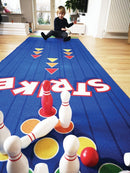 Legetæppe med bowlingbane og bowlingspil - 100x300 cm. - Billede 1