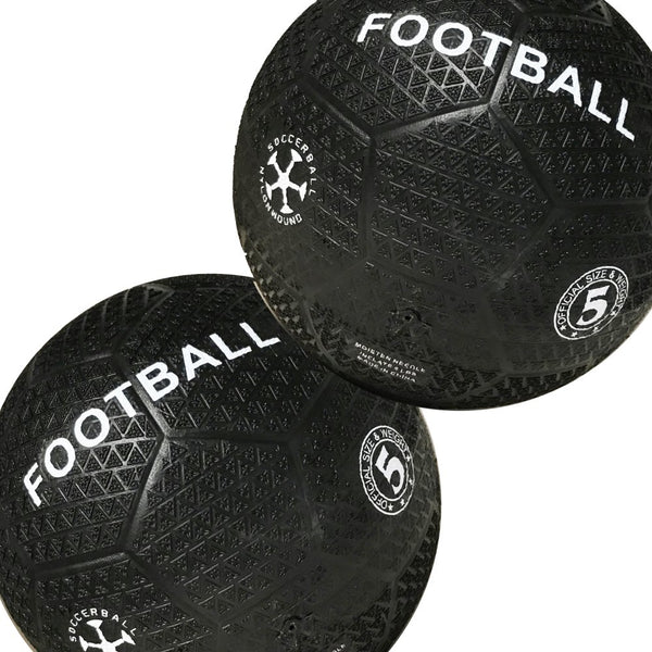 Fodbold - 2 stk Asfalt bold af solidt gummi - Størrelse 5 - Billede 1