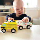 VIGA Køretøjer i træ - 4 stk - L:13 cm - Fra 18 mdr. - Billede 1