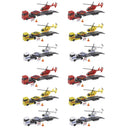Legetøjsbiler - Helikopter transporter - 12 stk ass - Fra 3 år. - Billede 1