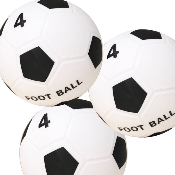 Fodbold plastbold 240 g - 3 stk. - Str. 4 / Ø:19 cm. - Billede 1