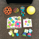 Sansekasse 1 - Lille sansekasse med 12 dele - For 0-3 år - Billede 1