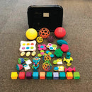 Sansekasse 2 - Stor sansekasse med 35  dele - For 0-3 år - Billede 1