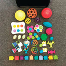 Sansekasse 2 - Stor sansekasse med 35  dele - For 0-3 år - Billede 1