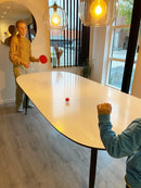 Bordtennisbat i træ med Rød/Sort gummi - Sæt med 2 stk. - Billede 1