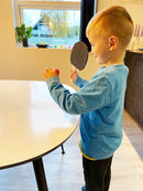 Bordtennisbat i træ med Rød/Sort gummi - Sæt med 2 stk. - Billede 1