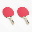 Bordtennisbat i træ med Rød/Sort gummi - Sæt med 2 stk. - Billede 1