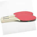 Bordtennisbat i træ med Rød/Sort gummi - Sæt med 2 stk. - Billede 1