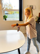 Bordtennisbat i kunstfiber med Rød/Sort gummi - Sæt med 2 stk. - Billede 1