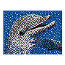 PixelArt/PixelFoto Refill Sæt - BLÅ - 4000 stk - Ø:4 mm. - Billede 1