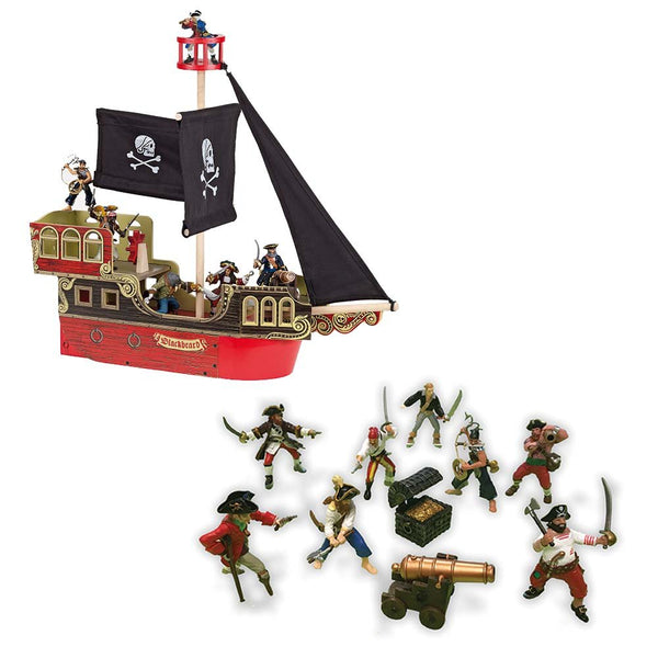 Piratskib og piratfigurerer 11 dele - Billede 1