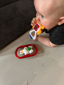 TOLO Baby Aktivitet og Ranglesæt med 4 sjove rangler - Fra 3 mdr.