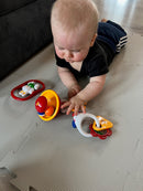 TOLO Baby Aktivitet og Ranglesæt med 4 sjove rangler - Fra 3 mdr.