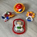 TOLO Baby Aktivitet og Ranglesæt med 4 sjove rangler - Fra 3 mdr.