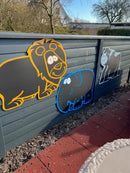 TTS Kridttavler - Jungledyr - Sæt med 5 stk