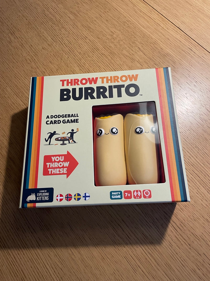 Throw Throw Burrito festspil - Danske regler - Fra 7 år.