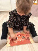 VIGA Knoppuslespil i træ - Drenge Ansigt - 10 brikker