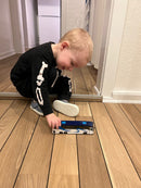 Legetøjsbiler - Hvid Charterbus - 1 stk - 16 cm.