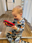 Legetøjsbiler - Rød Charterbus - 1 stk - 16 cm.