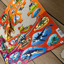 Puslespil i Pap fra Larsen - Dinosaurer - 85 brikker.