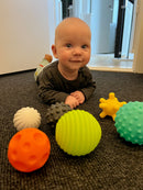 Infantino Babylegetøj - Babybolde 6 stk - med forskellige mønstre - Fra 6mdr+