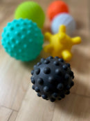 Infantino Babylegetøj - Babybolde 6 stk - med forskellige mønstre - Fra 6mdr+