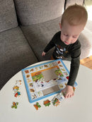 Puslespil i Pap fra Larsen - Natur - Sæt med 4 stk.