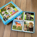 Memo MEGA med dyr - 48 brikker