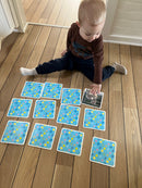 Memo MEGA med dyr - 48 brikker