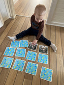 Memo MEGA med dyr - 48 brikker