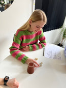 Raflebæger af læder med grønt filt Ø:6,5 x H:9 cm - 1 stk.