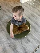 Wobbel 360 Rundt Vippebræt med filt - Lysegrå - fra 2 år.