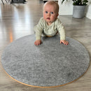 Wobbel 360 Rundt Vippebræt med filt - Lysegrå - fra 2 år.